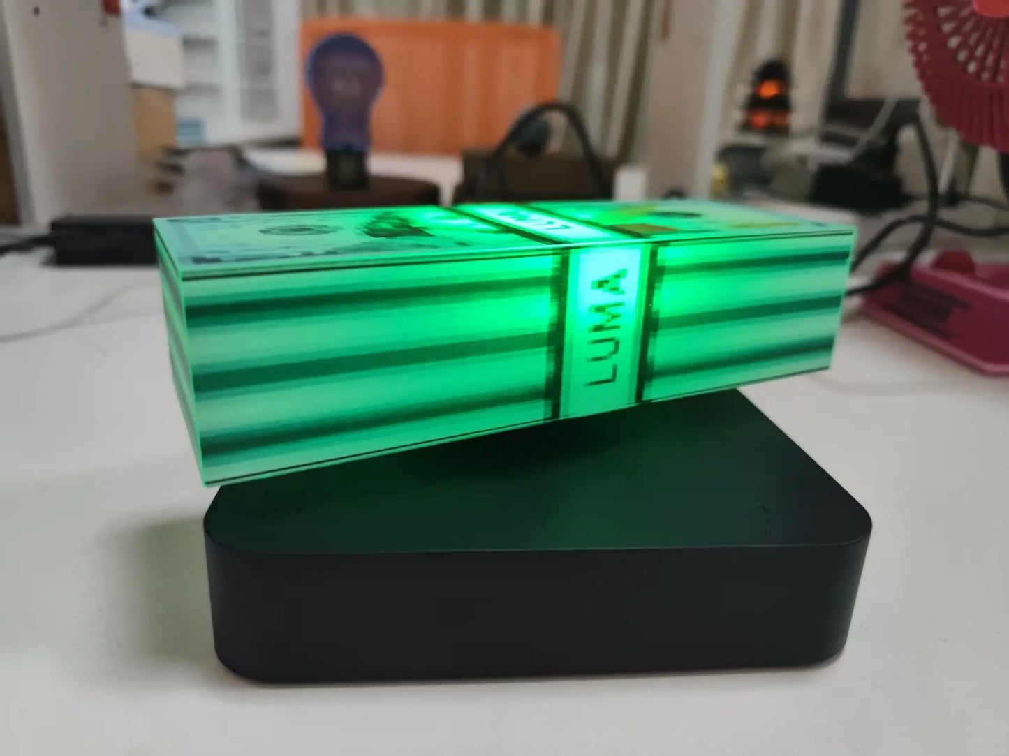 Floating Money Stack Lamp