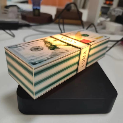 Floating Money Stack Lamp