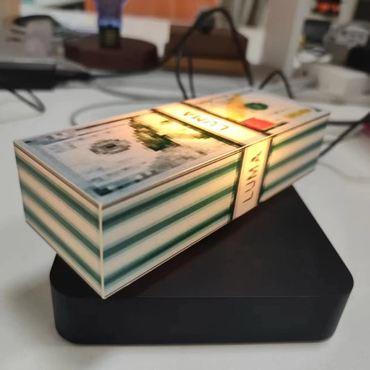 Floating Money Stack Lamp